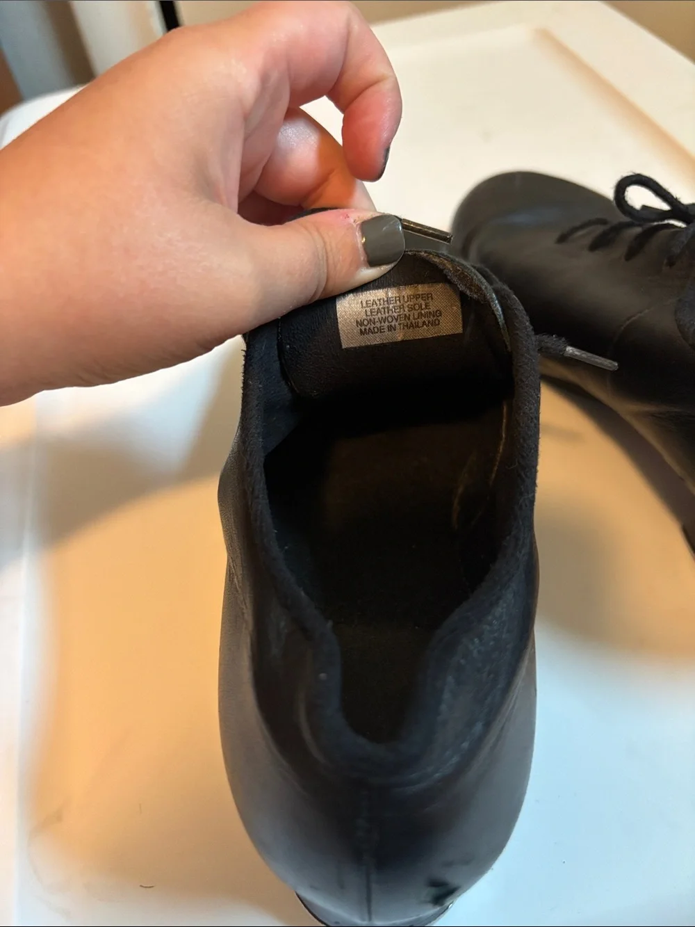 Bloch Shockwave Lace Up Leather Tap Shoes 7.5 Women’s